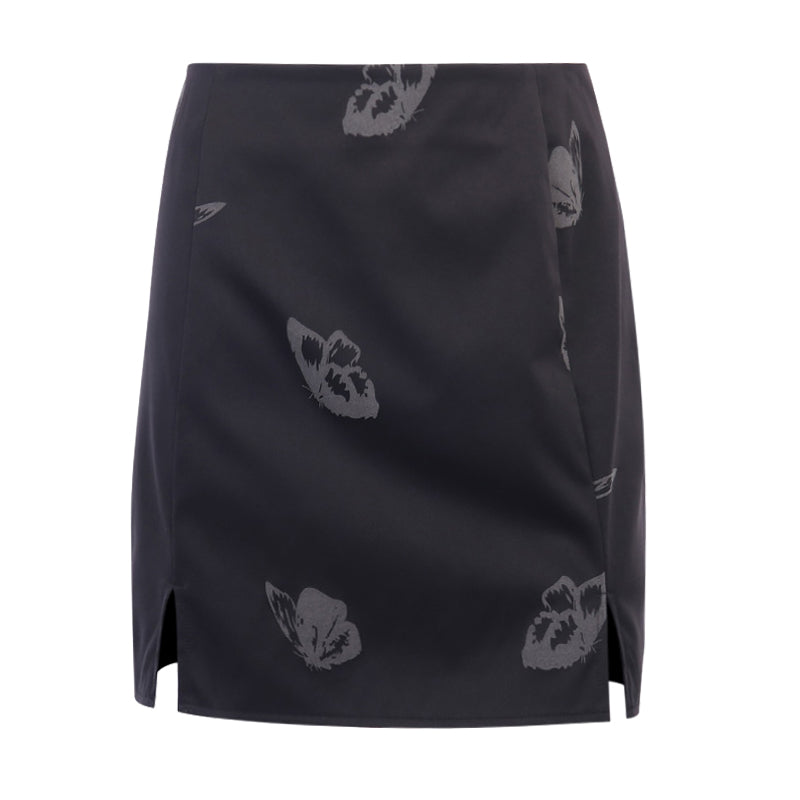 Dark PU Camisole + Skirt Set DB5693