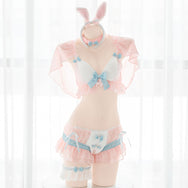 cos pink bunny pajamas suit DB5899