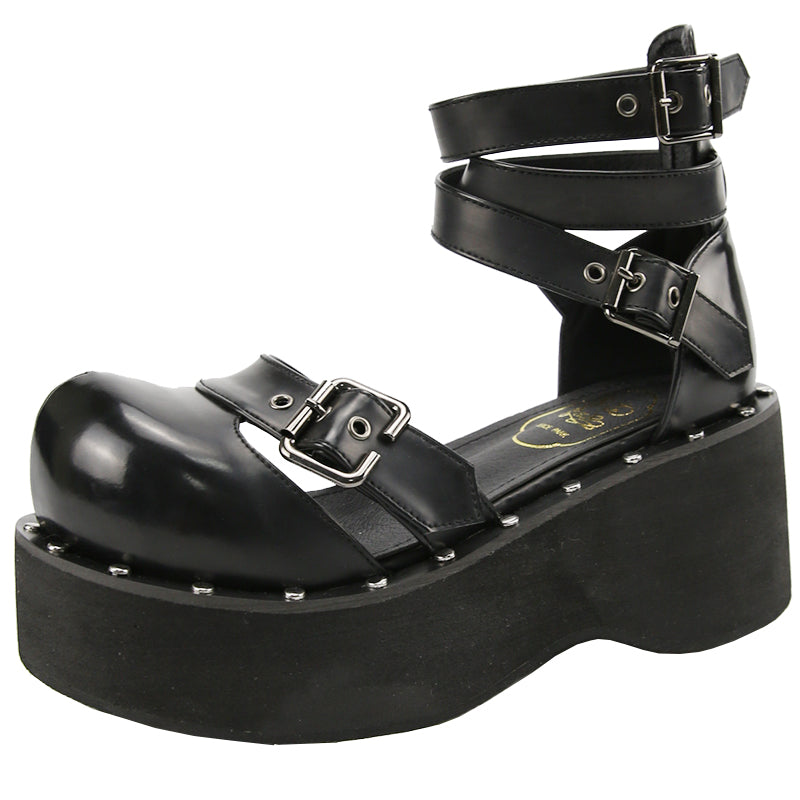 Lolita black high heels DB6397
