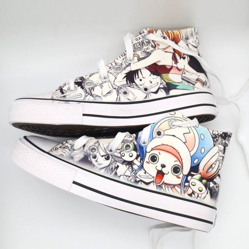 ONE PIECE anime hand-painted shoes DB5526