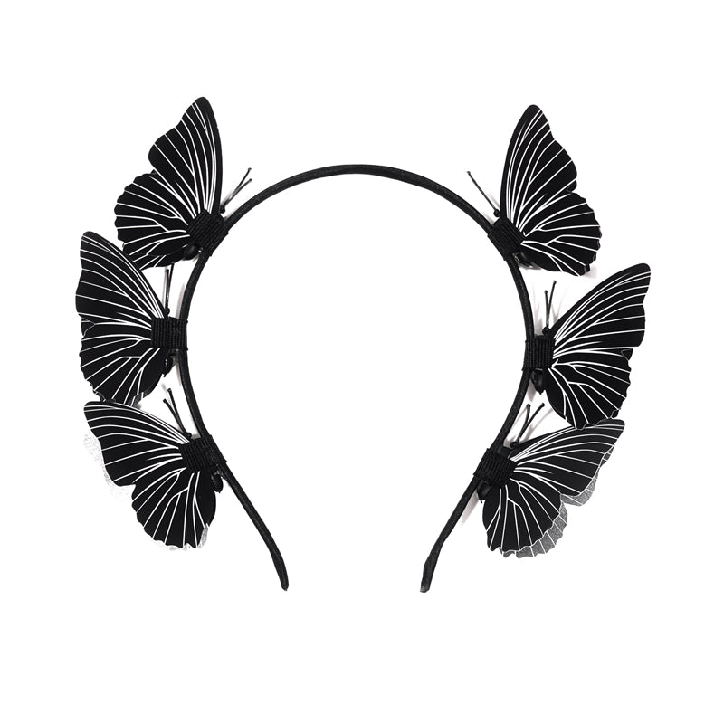 Black vintage butterfly hairpin    DB5564