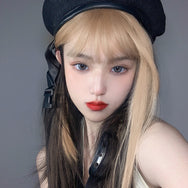Lolita gold+black long wig DB6273