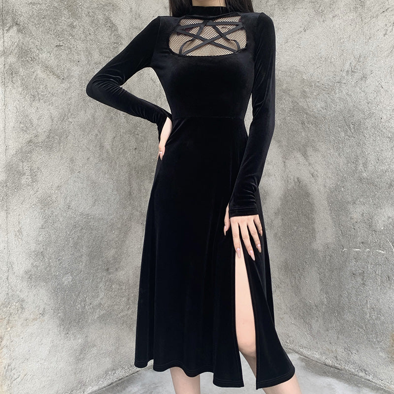 Black long sleeve dress  DB6162
