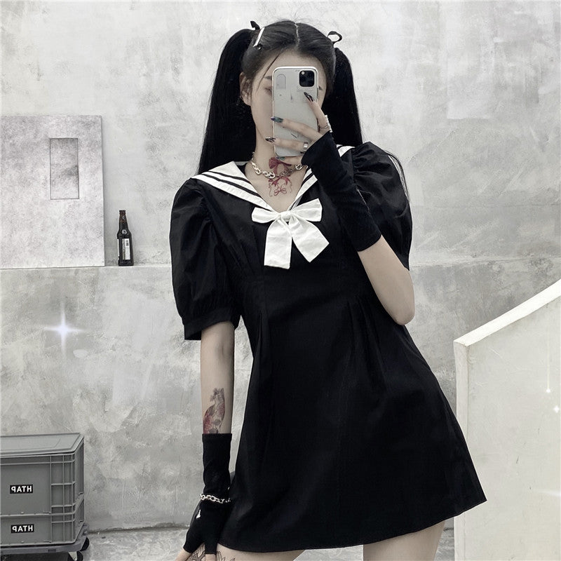 Dark sailor uniform dress DB5951