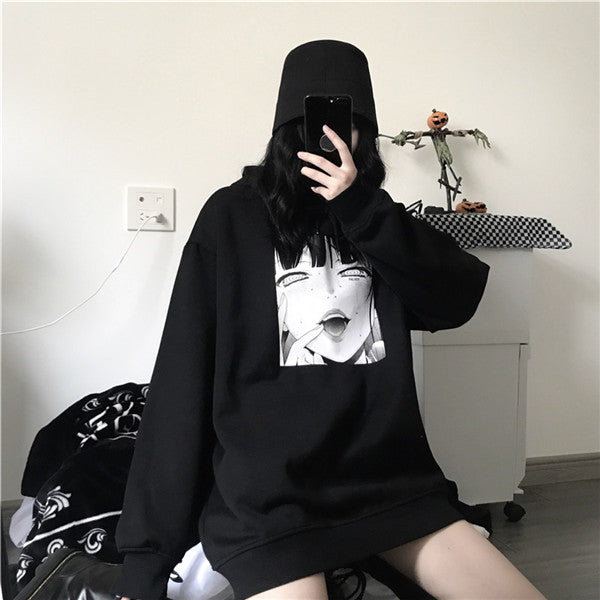 Dark Anime Print Thick Sweatshirt DB5001