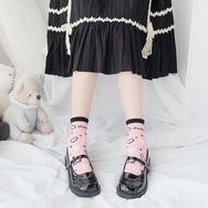 Strawberry Cherry Knitted Socks DB5928
