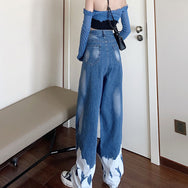 Gradient wide-leg jeans DB5794