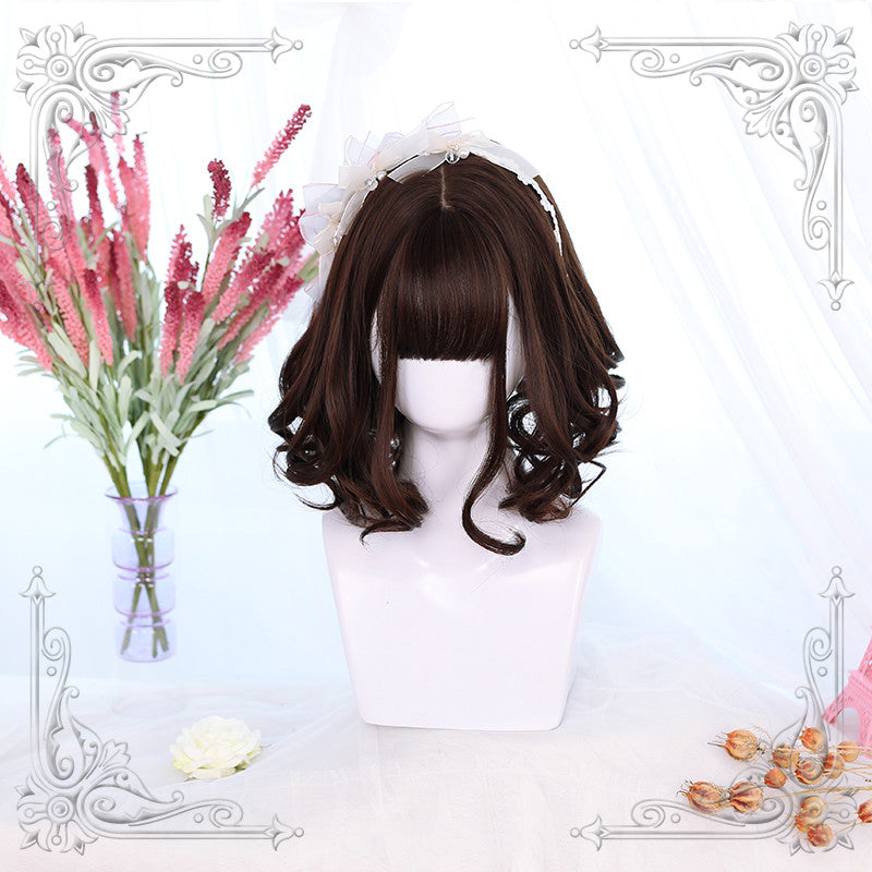 Lolita natural color curly hair wig DB4722