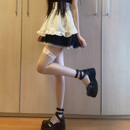 Lolita black high heels DB6397