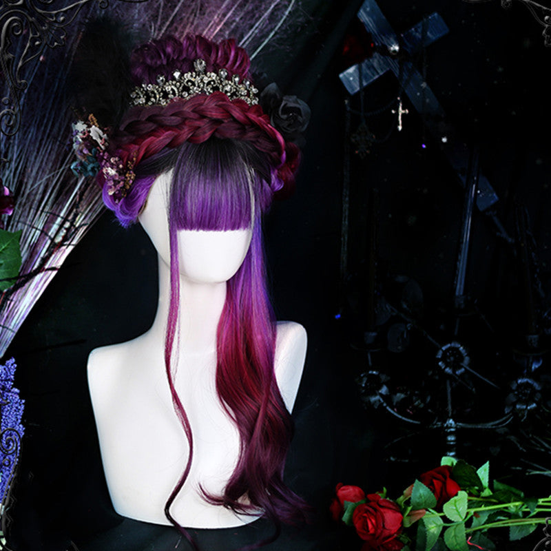 Lolita purple gradient wig  DB4332