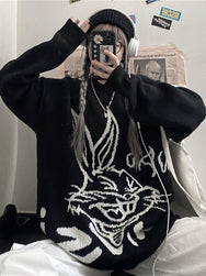 Harajuku rabbit print sweater  DB7785