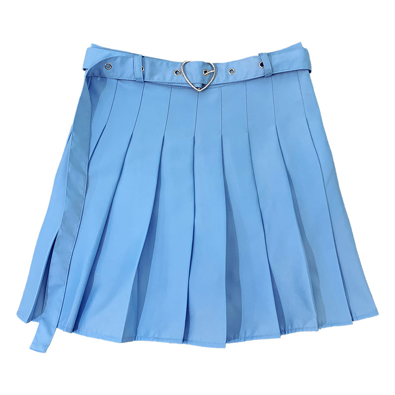 All-match high waist pleated skirt  DB6101