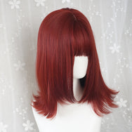 Harajuku red mid-length wig DB5895