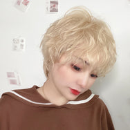 Harajuku golden short wig DB6511