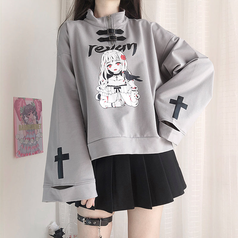 Anime girl long-sleeved sweater DB6317
