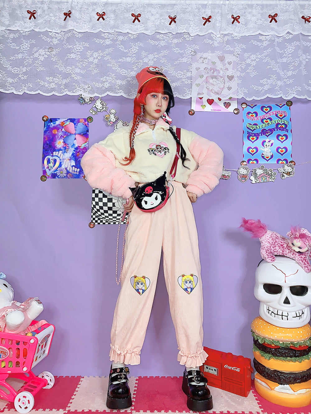 Cute embroidery trousers DB6923