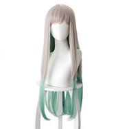 Nene Yashiro  cos silver grey gradient green wig DB5082