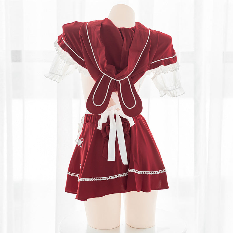 Sexy cos hooded maid suit DB5844