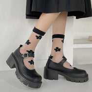 Lolita JK uniform platform shoes DB6490