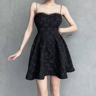 Black Bow Dark Lace Dress DB7662
