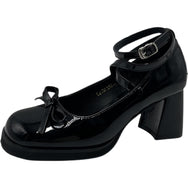 bow black high heels DB7602
