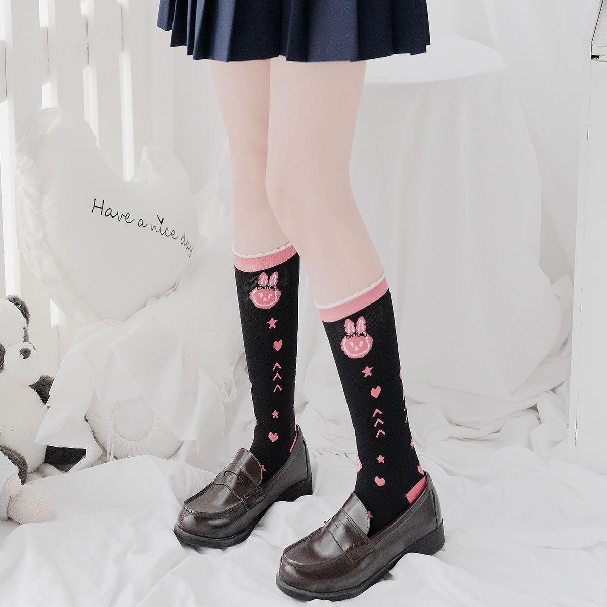 Lolita black JK socks  DB6289