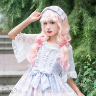 Lolita light pink gradient wig DB5765