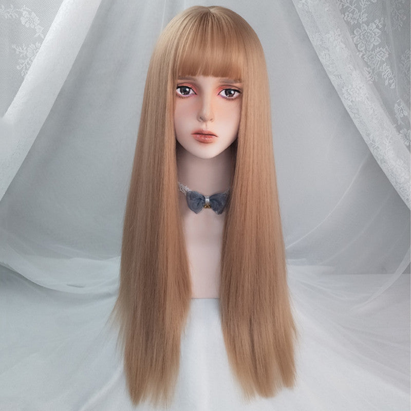 Harajuku golden long straight wig DB5820 | dollblacks