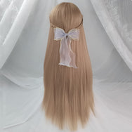 Harajuku golden long straight wig DB5820