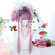 Lolita purple gradient pink wig DB5883
