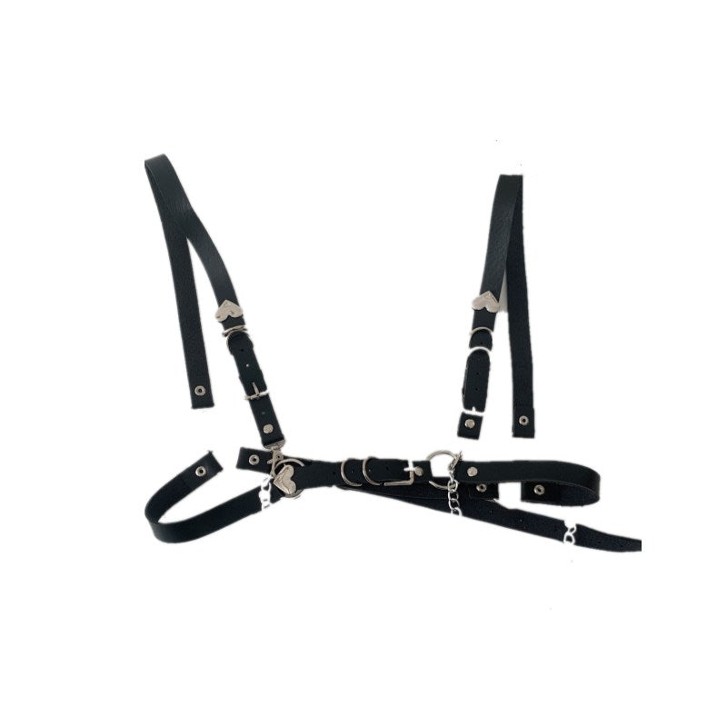Black Chain Suspenders  DB7866