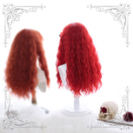 Lolita red curly hair wig DB4338