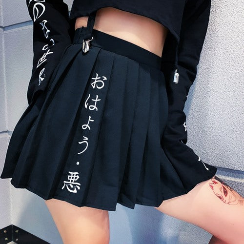 Japanese embroidered pleated skirt  DB3015