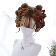 Lolita Brown Double Ponytail Long Curly Hair Wig DB5263