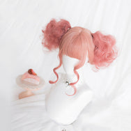 Lolita pink gradient long curly hair   DB5574