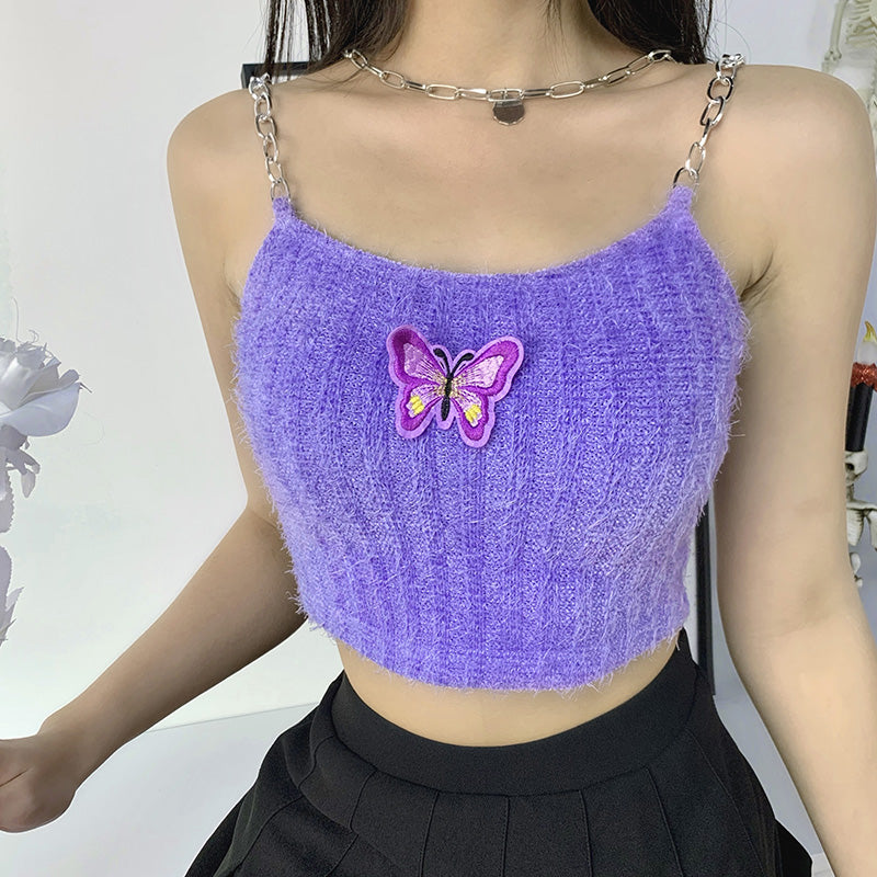 Purple Butterfly Sling Vest DB5492