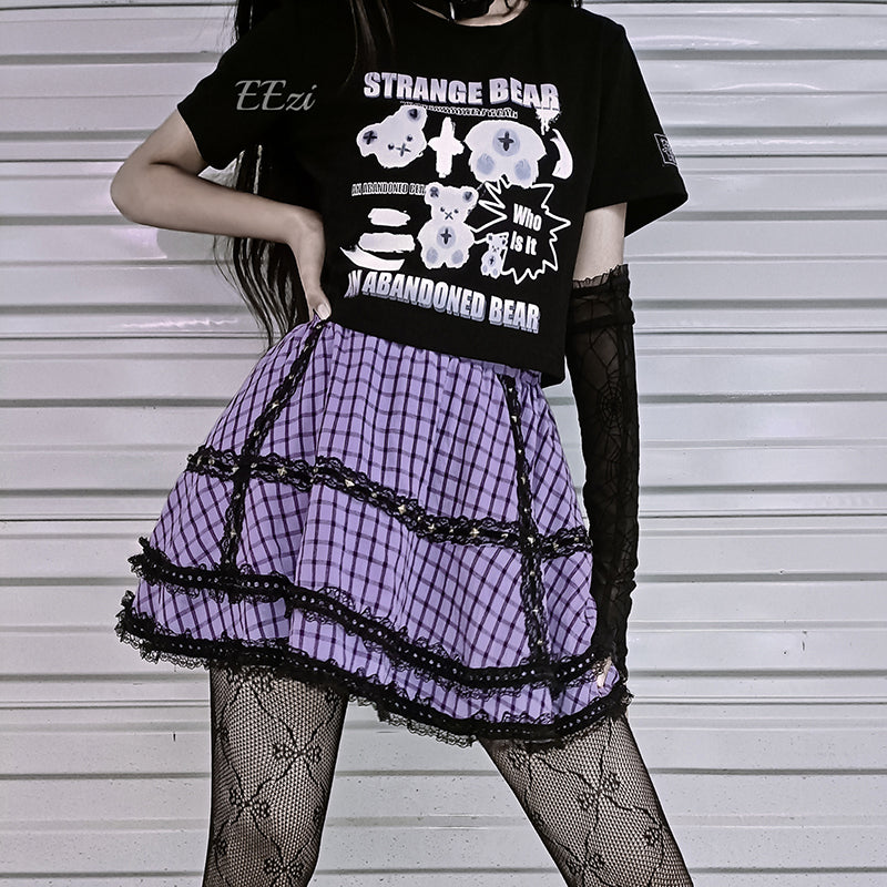 Y2K punk dark skirt DB7190