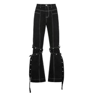 Punk button-line jeans DB7379