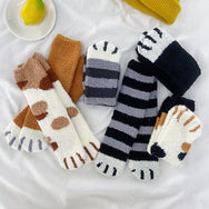 Cute cat paw socks 3 pairs DB6187