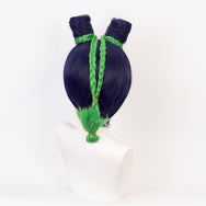 Jolyne Cujoh cos blue and green mixed wig DB5705