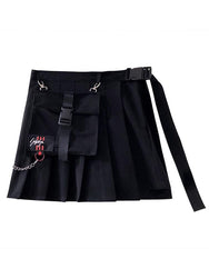 Chain pleated skirt DB2009