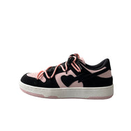pink and black love sneakers DB7654