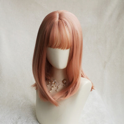 Apricot pink short wig DB4076