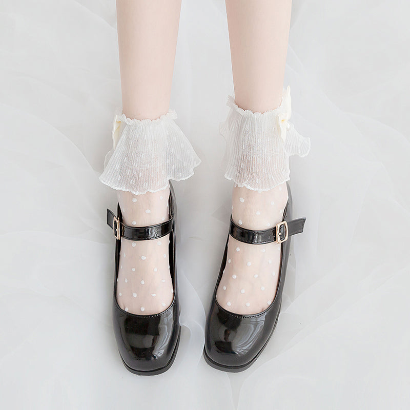 Lolita bow socks   DB5515