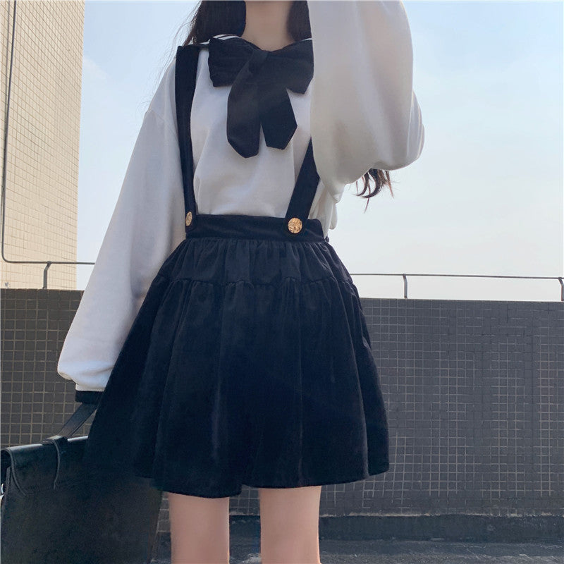 Butterfly Long Sleeve Top + Sling Skirt DB6898