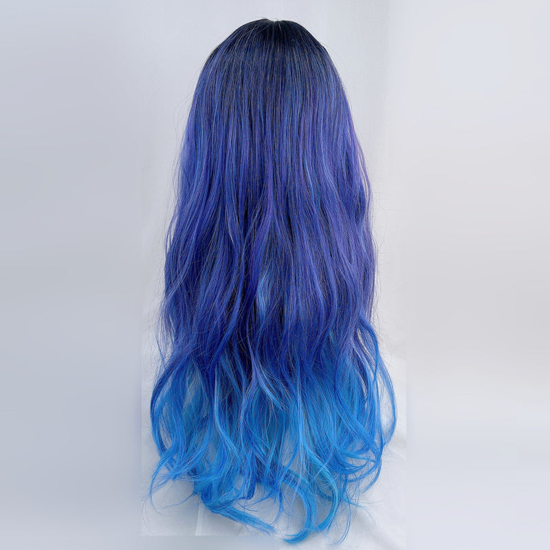 Lolita blue and purple gradient wig DB7360