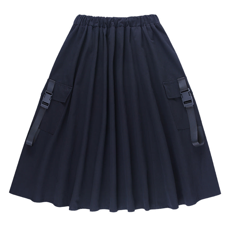 Black high waist all-match skirt  DB6160