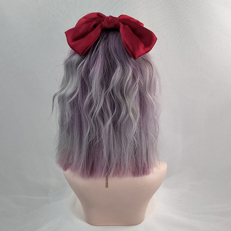 Harajuku purple gradient clavicle wig DB5973