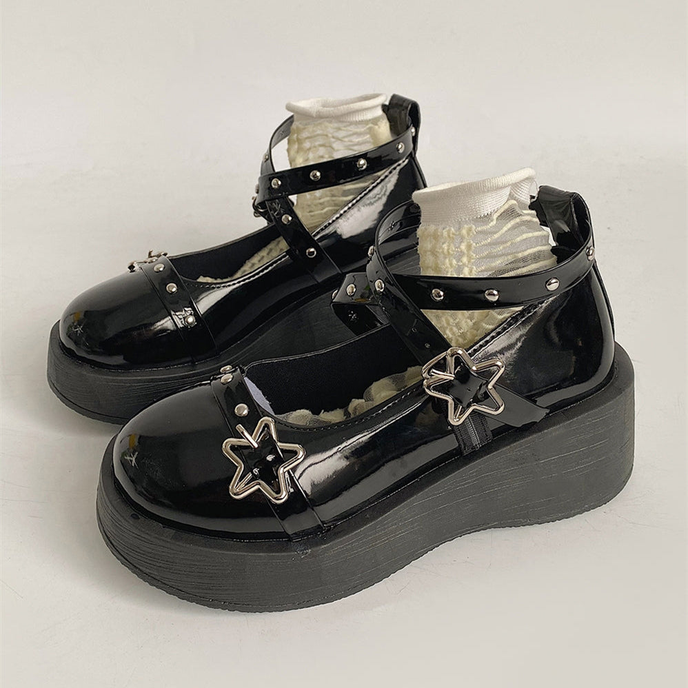 Japanese Lolita Leather Shoes DB7609