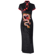 Chinese Dragon Embroidery in the long cheongsam DB4923